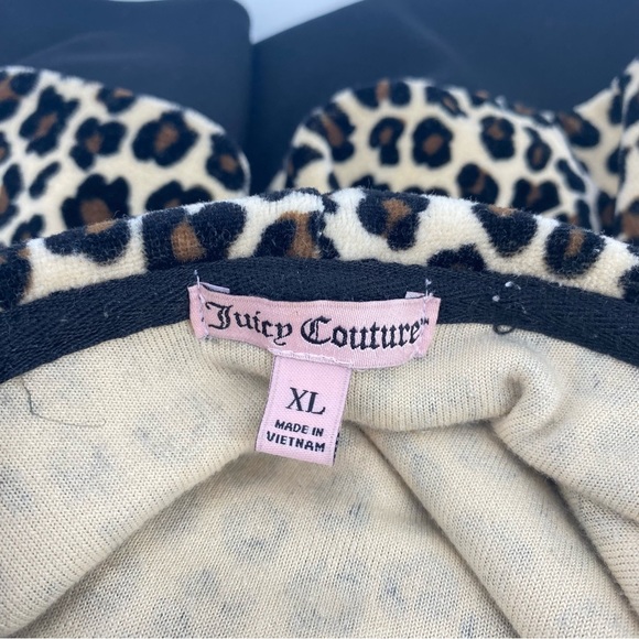 Vintage Y2K Juicy Couture Leopard Print Full Zip Jacket - Picture 2 of 5